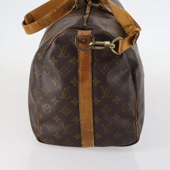 LOUIS VUITTON Monogram Keepall Bandouliere 45 Boston Bag M41418 LV Auth 135131 - Picture 6 of 16